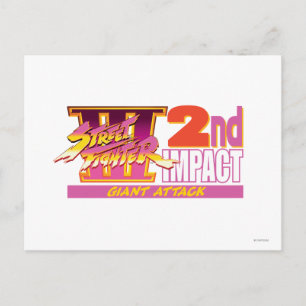 Street Fighter III 2nd Impact Logo Postcard