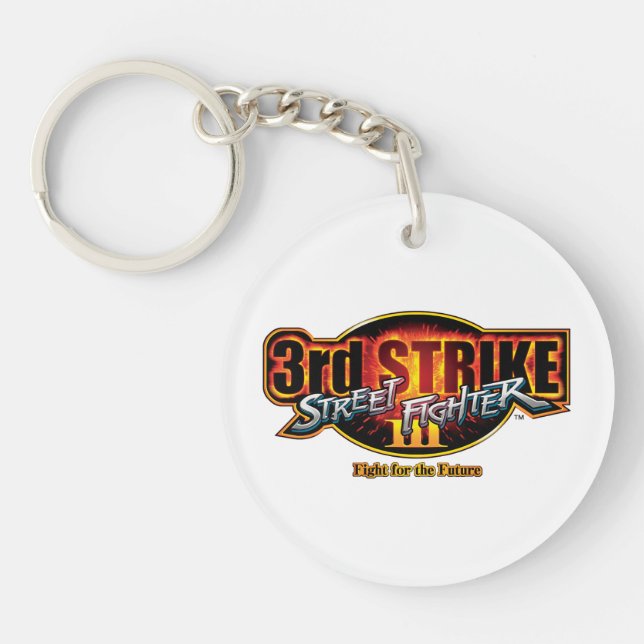 Street Fighter III 3rd Strike Logo 2 Keychain (Front)
