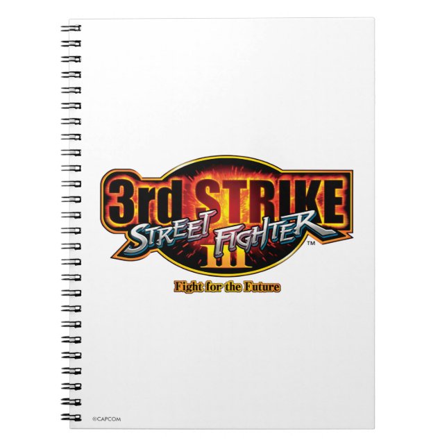 Street Fighter III 3rd Strike Logo 2 Notebook (Front)