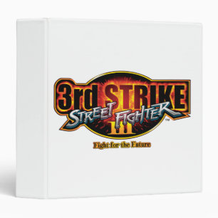 Street Fighter III 3rd Strike Logo 3 Ring Binder