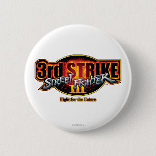 Street Fighter III 3rd Strike Logo Button
