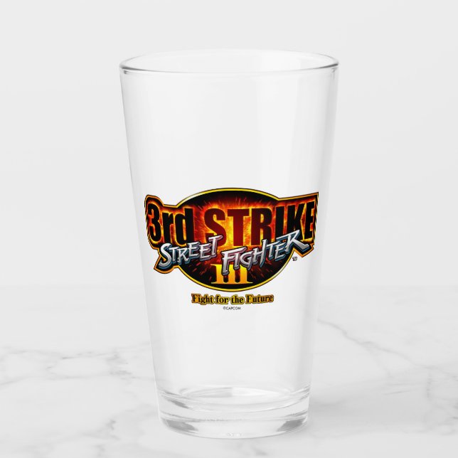 Street Fighter III 3rd Strike Logo Glass (Front)