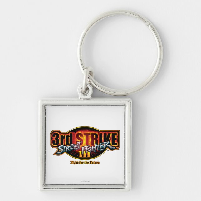 Street Fighter III 3rd Strike Logo Keychain (Front)