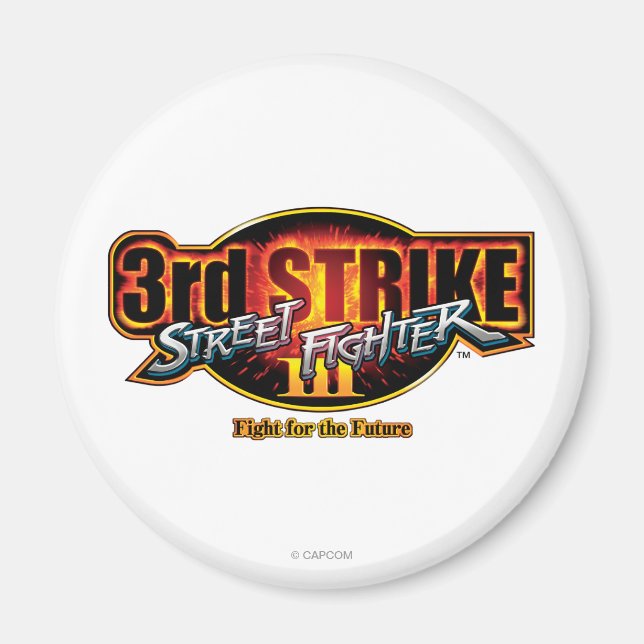 Street Fighter III 3rd Strike Logo Magnet (Front)