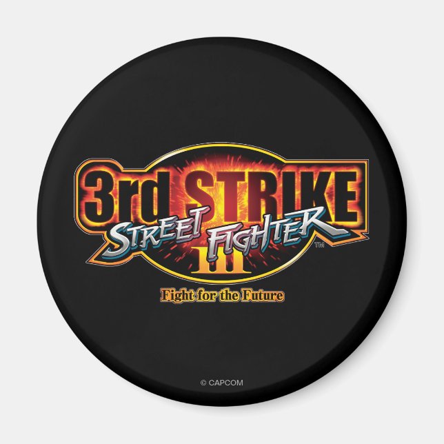 Street Fighter III 3rd Strike Logo Magnet (Front)