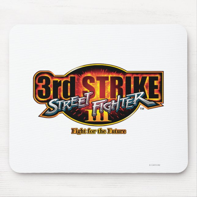 Street Fighter III 3rd Strike Logo Mouse Pad (Front)