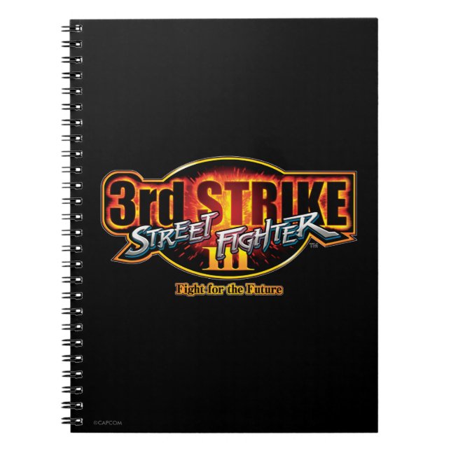 Street Fighter III 3rd Strike Logo Notebook (Front)