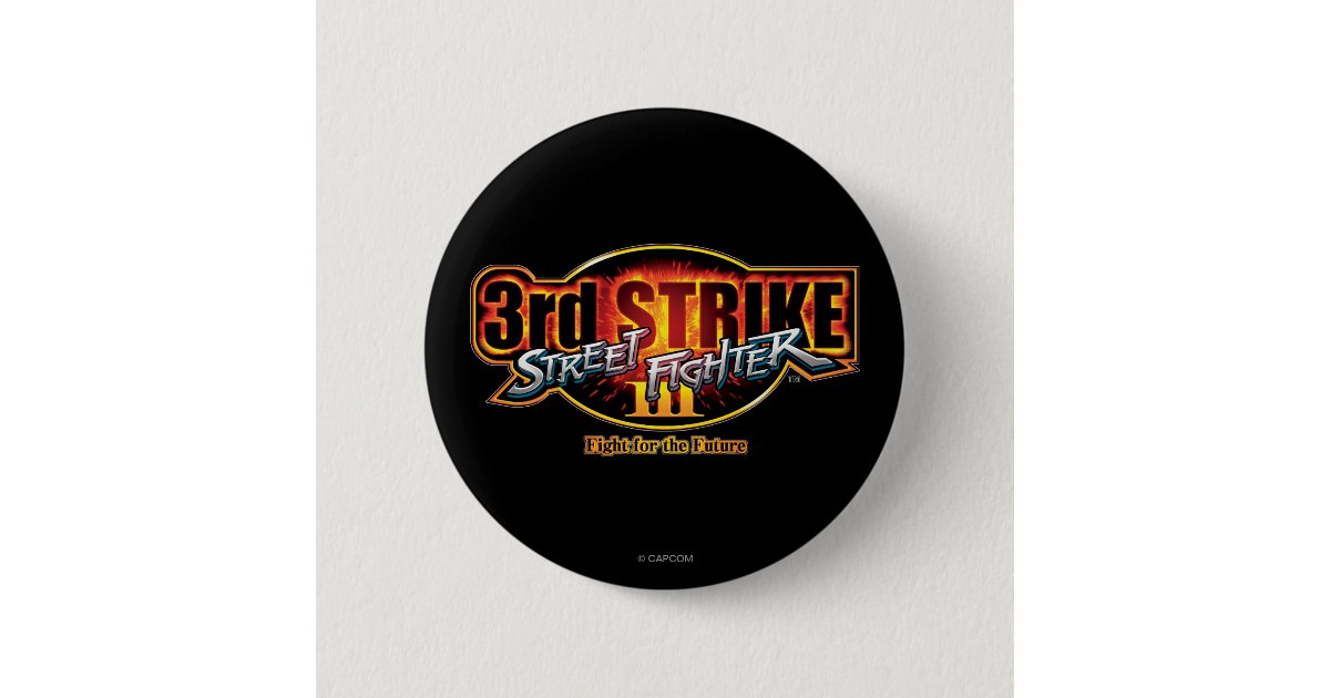 Street Fighter III 3rd Strike Logo Pinback Button | Zazzle