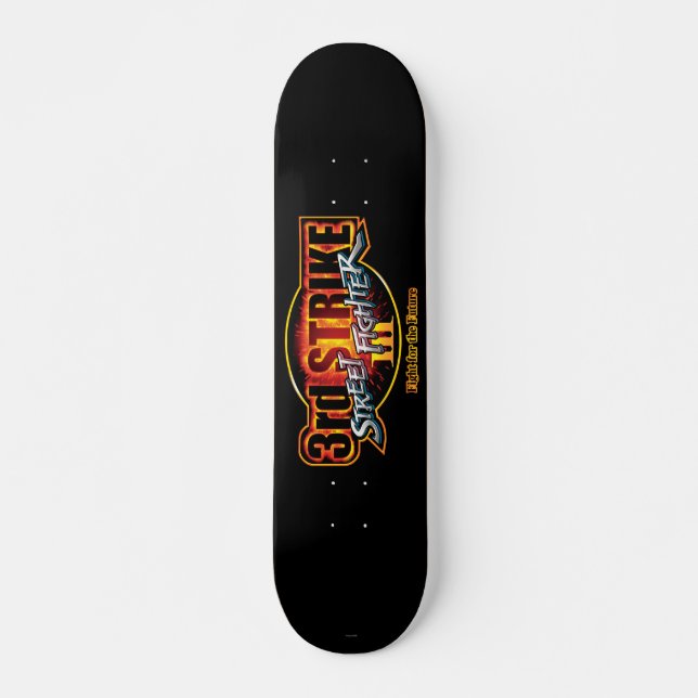 Street Fighter III 3rd Strike Logo Skateboard (Front)