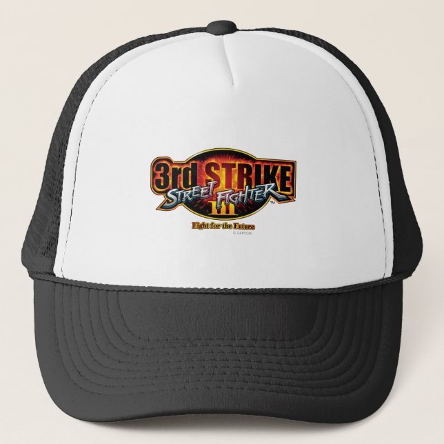 Street Fighter III 3rd Strike Logo Trucker Hat (Front)