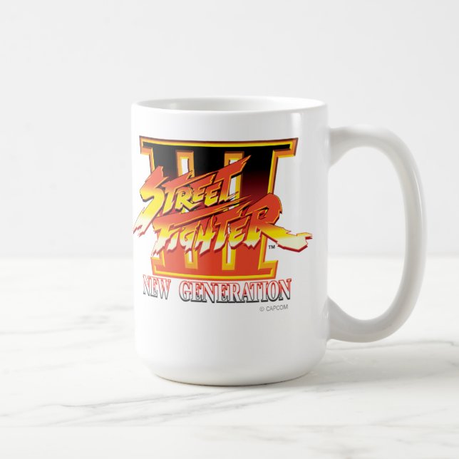Street Fighter III New Generation Logo Coffee Mug (Right)