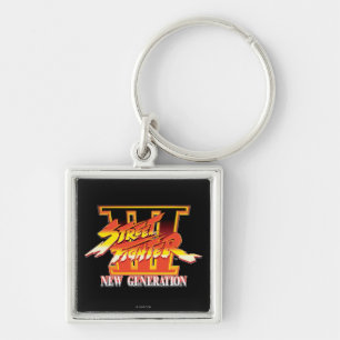Street Fighter III New Generation Logo Keychain