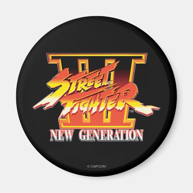 Street Fighter III New Generation Logo Magnet (Front)