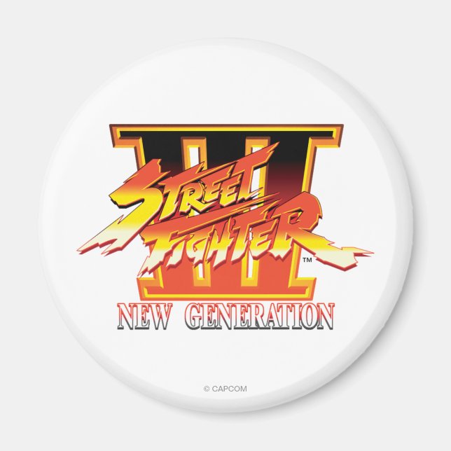 Street Fighter III New Generation Logo Magnet (Front)