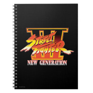 Street Fighter III New Generation Logo Notebook