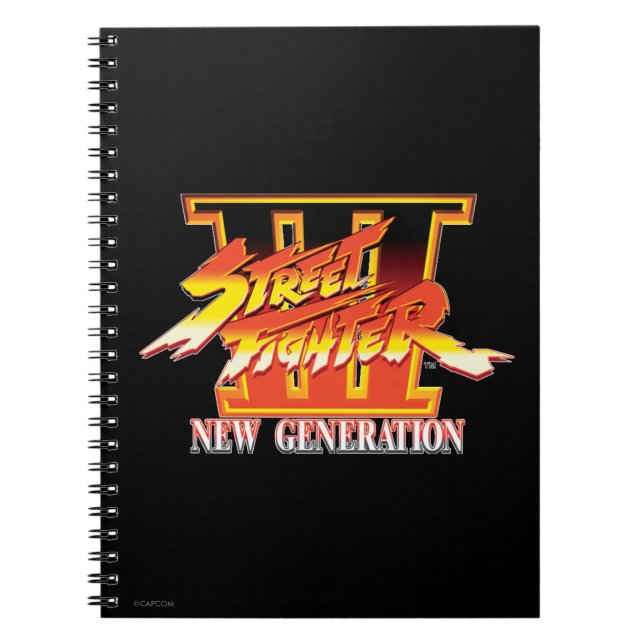 Street Fighter III New Generation Logo Notebook (Front)