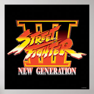 Street Fighter III New Generation Logo Poster
