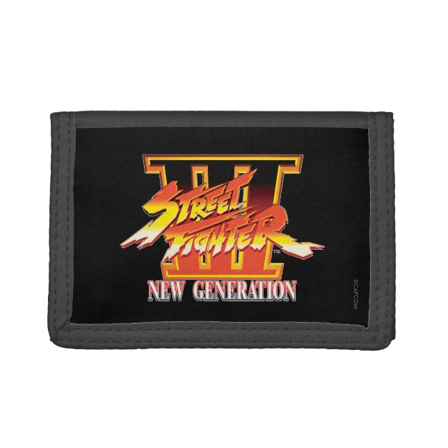 Street Fighter III New Generation Logo Trifold Wallet (Front)