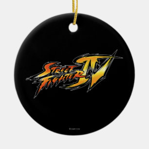 Street Fighter IV Logo Ceramic Ornament