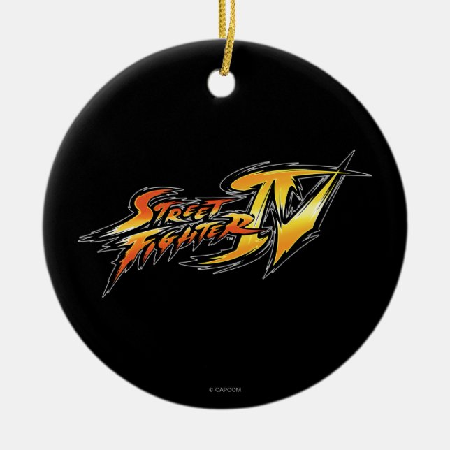 Street Fighter IV Logo Ceramic Ornament (Front)