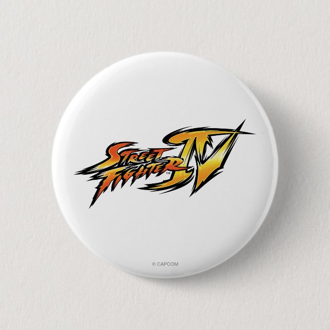 Street Fighter IV Logo Pinback Button (Front)