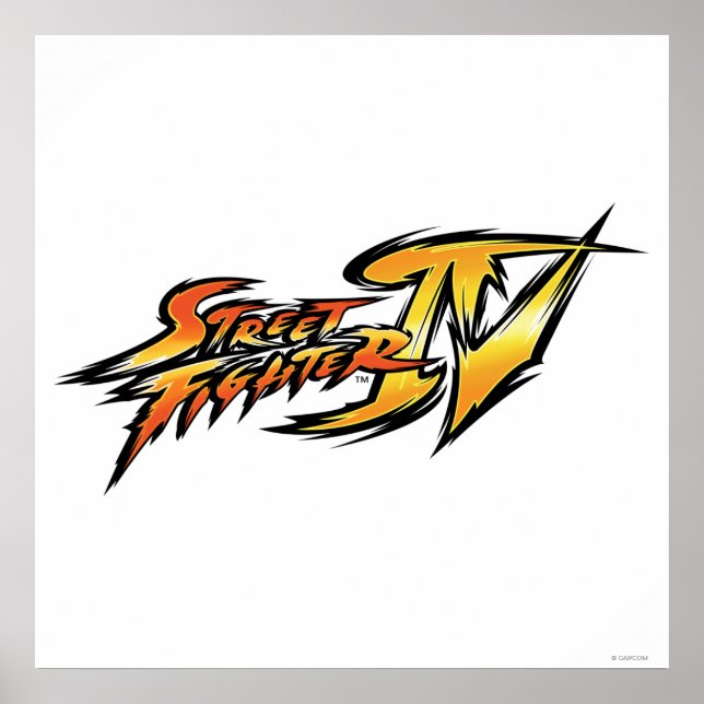 Street Fighter IV Logo Poster (Front)