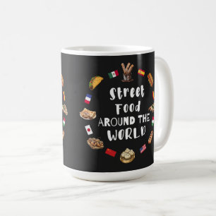 Street food around the world coffee mug