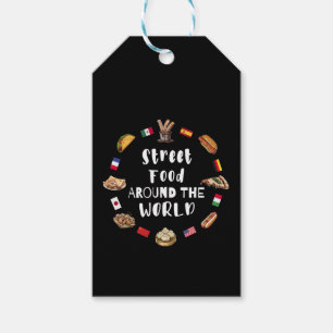 Street food around the world gift tags