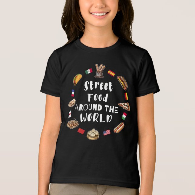 Street food around the world Tri-Blend shirt (Front)