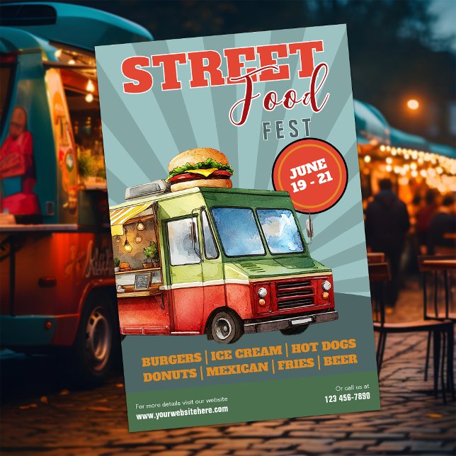 Street Food Festival | Food Truck Flyer (Creator Uploaded)