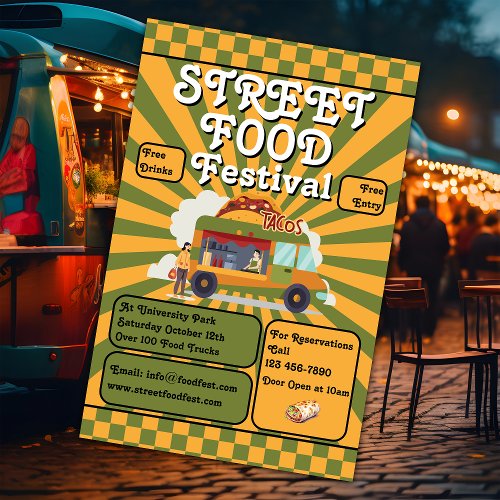 Street Food Festival Promotional Flyer