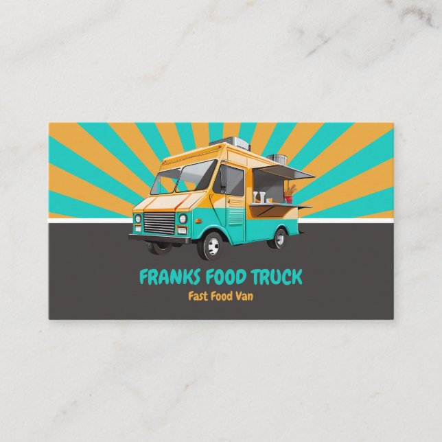 Street Food Food Truck Business Card