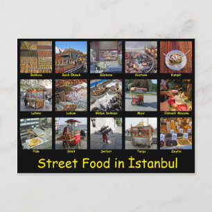 Street Food in İstanbul Postcard