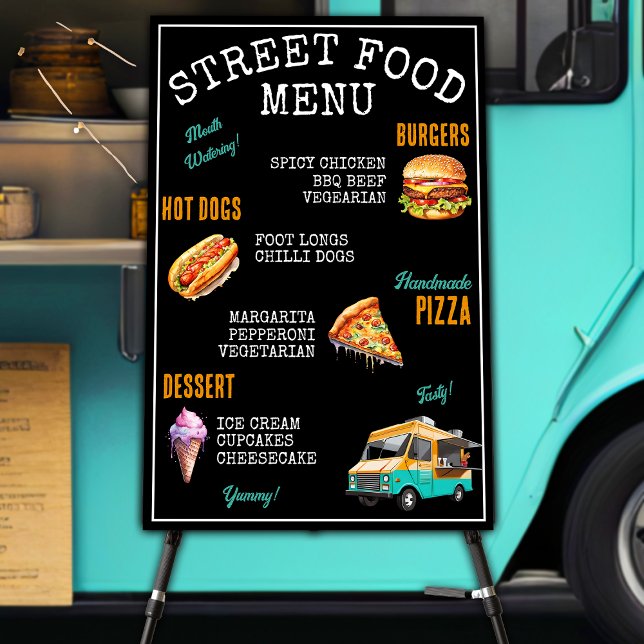 Street Food Menu Foam Board (Creator Uploaded)