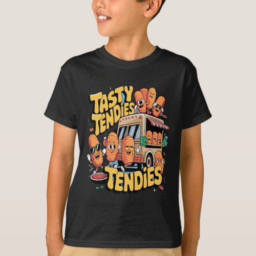 Street Food Vibes Tasty Chicken Tendies T_Shirt