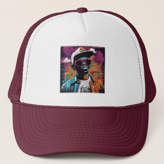 Street graffiti art RAP and Hip Hop - Hip Hop Cap (Front)