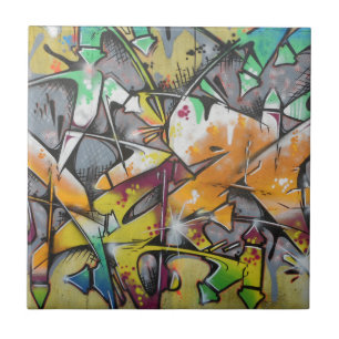 Street Graffiti Art Tile