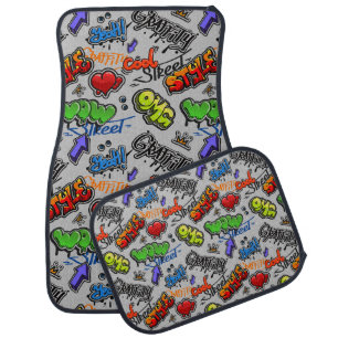 Street Graffiti  Car Floor Mat