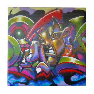 Street Graffiti Ceramic Tile