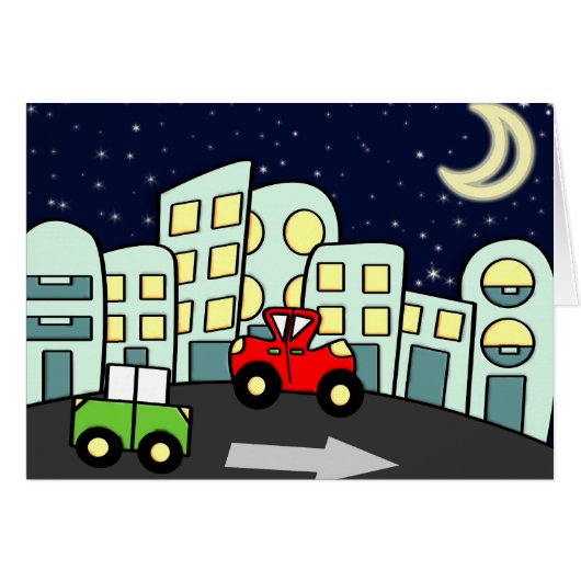Street illustration cards (Front Horizontal)