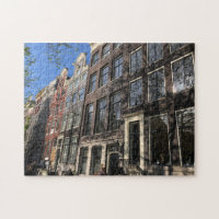 Street in Amsterdam, Netherlands. Jigsaw Puzzle