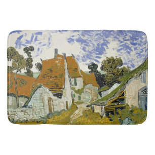 Street in Auvers-sur-Oise Vincent van Gogh Bath Mat