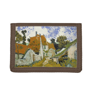 Street in Auvers-sur-Oise Vincent van Gogh Trifold Wallet