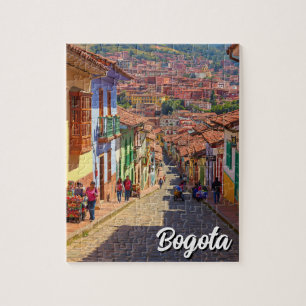 Street in Bogota Colombia La Candelaria Bogotá Jigsaw Puzzle
