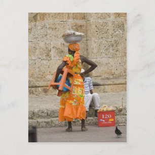Street in Cartagena, Colombia Postcard