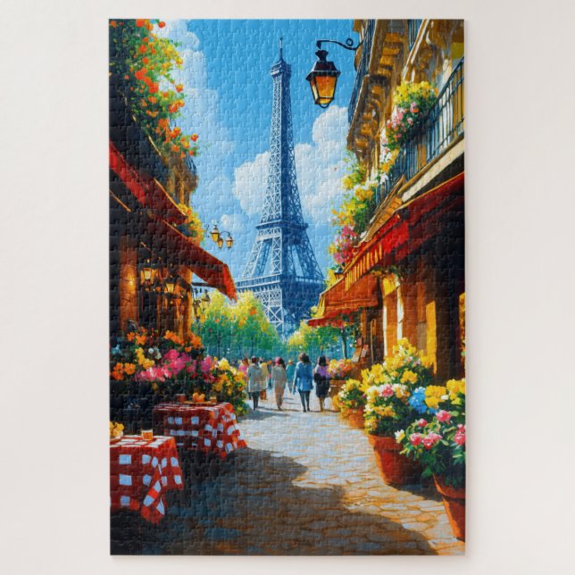 Street in Paris Jigsaw Puzzle (Vertical)
