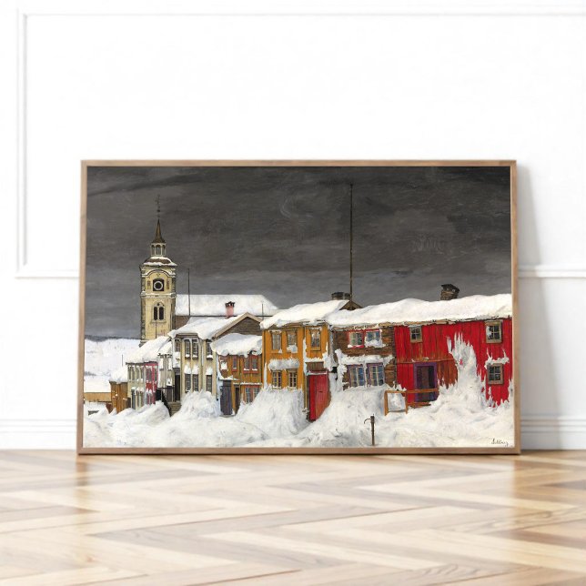 Street in Røros in Winter (1903) Poster (Creator Uploaded)