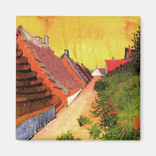 Street in Saintes Maries by Vincent van Gogh Magnet