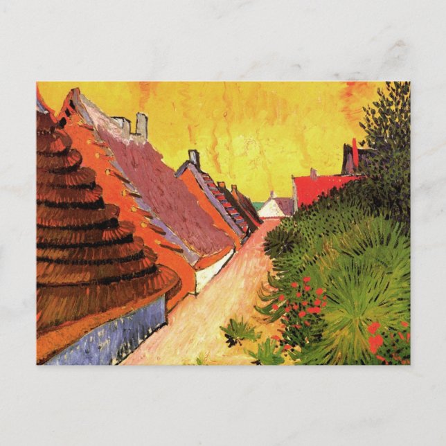 Street in Saintes Maries by Vincent van Gogh Postcard (Front)