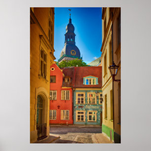 Street in the Old Town   Estonia Poster